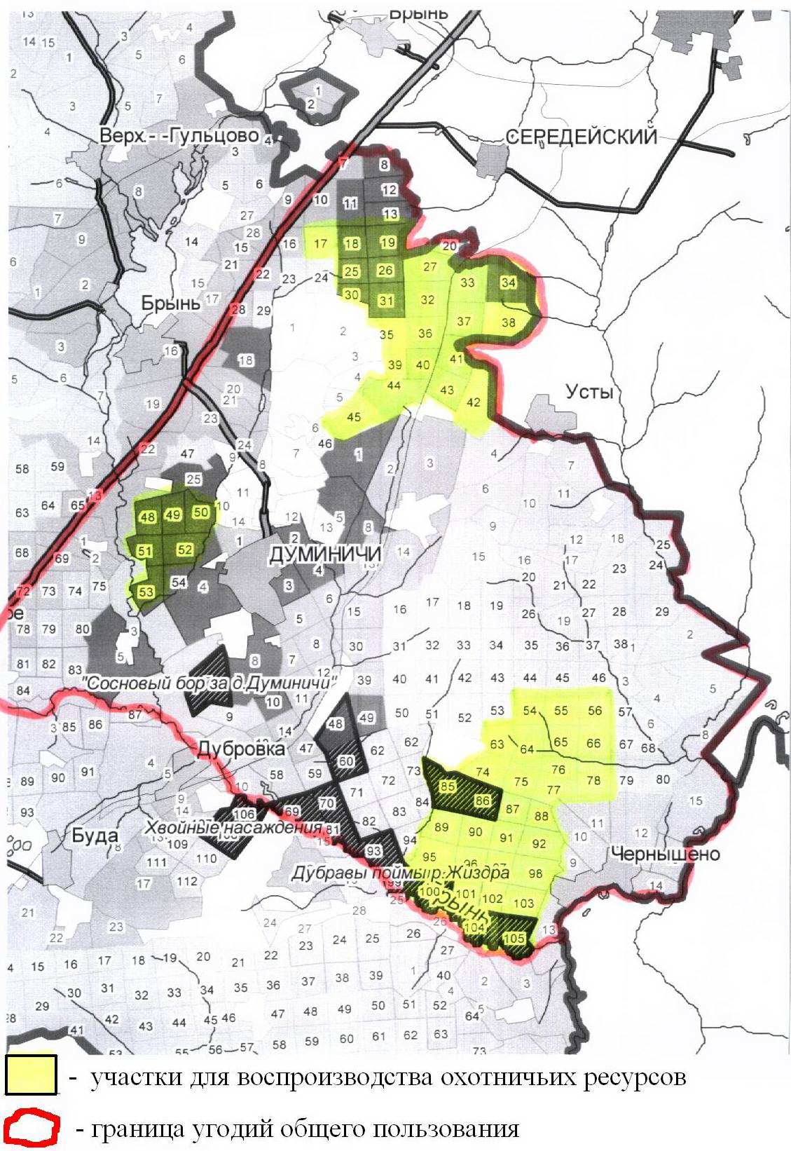 Карта охотничьих угодий калужской области