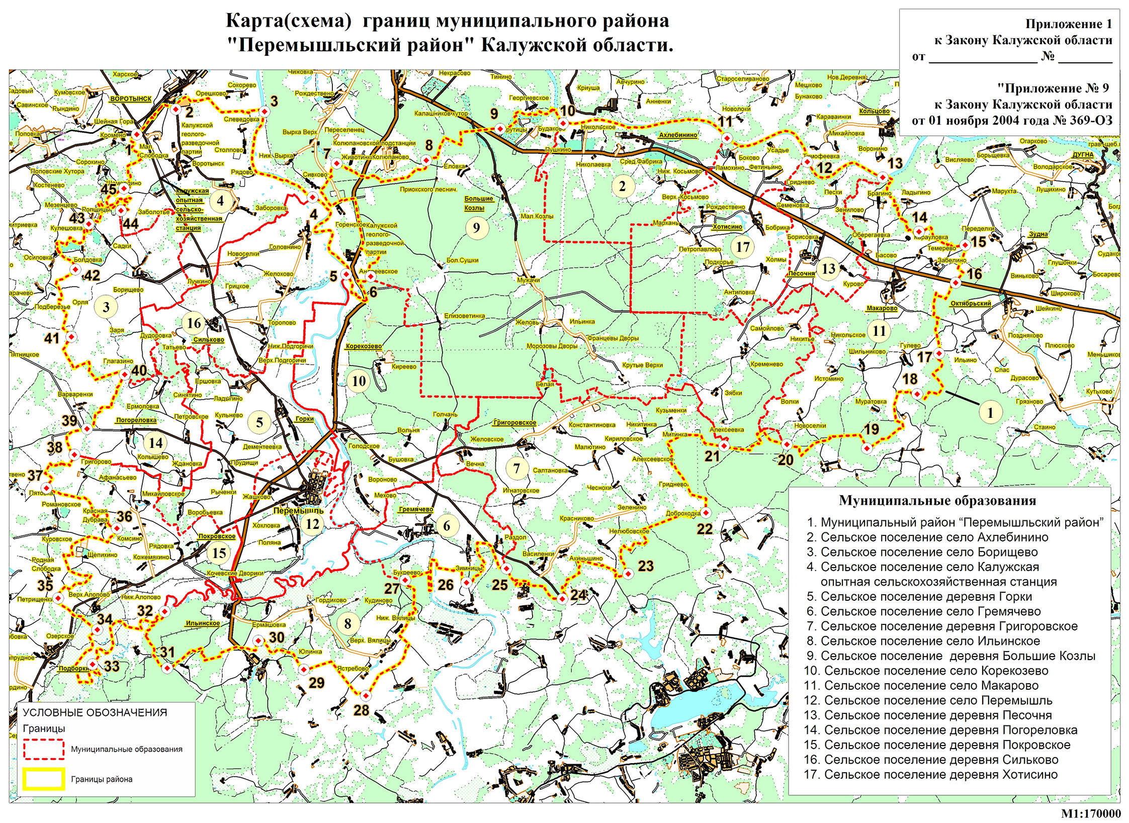 Сильково калужская область карта